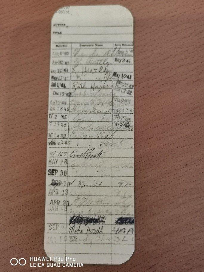 boekenlegger gebaseerd op vroegere bibliotheekkaart, Boeken, Overige Boeken, Nieuw, Verzenden