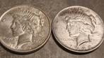 USA,2 X Dollar Peace 1922-1923., Enlèvement ou Envoi, Amérique du Nord, Série, Argent