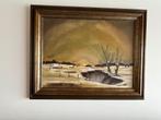 Schilderij Jef Peeters (Sneeuwlandschap met meer), Ophalen