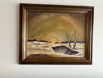 Schilderij Jef Peeters (Sneeuwlandschap met meer), Enlèvement