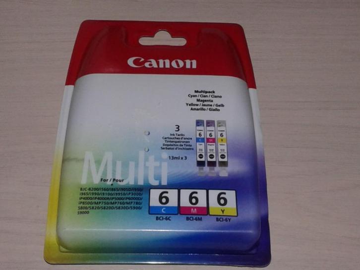 Nouveau pack multiple Canon BCI-6, Informatique & Logiciels, Fournitures d'imprimante, Neuf, Autres types, Enlèvement ou Envoi