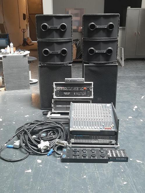 PA installatie met Allen&Heath gl2 mixer 14 kanalen, Muziek en Instrumenten, Versterkers | Keyboard, Monitor en PA, Gebruikt, P.A.
