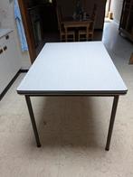 Uitschuifbare Tafel met formica blad en chromen poten, Huis en Inrichting, Tafels | Eettafels, Ophalen