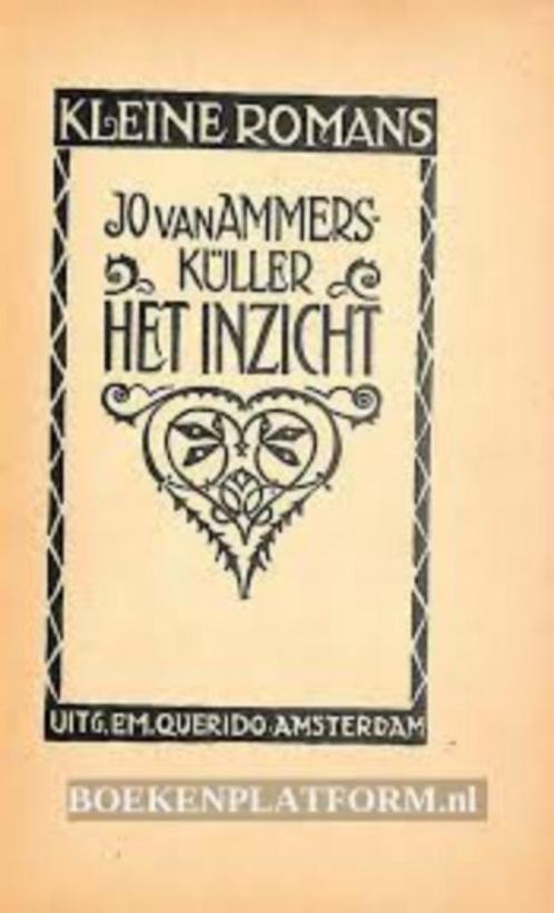 Boek origineel 1923 Jo van Ammers Kuller "Het inzicht", Livres, Livres Autre, Utilisé, Enlèvement