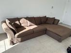 Moet snel weg! Bruine zetel L vorm 3.1m x 2m, Huis en Inrichting, Zetels | Zetels en Chaises Longues, Ophalen, Overige materialen