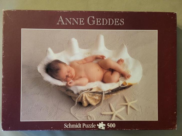 Puzzel 500 stukjes "Anne Geddes - Duizendschoon", Hobby en Vrije tijd, Denksport en Puzzels, Gebruikt, Legpuzzel, Ophalen