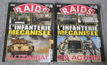 L' infanterie mécanisée - lot de 2 magazines RAIDS beschikbaar voor biedingen