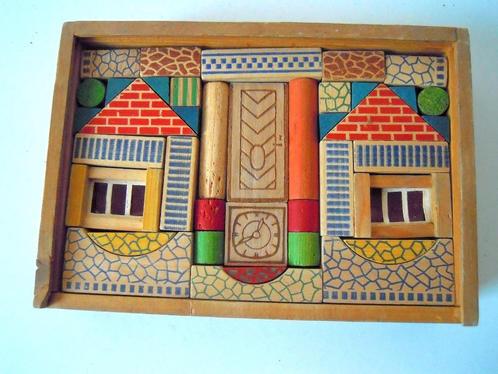 Ancienne boîte à blocs (1930), Antiquités & Art, Antiquités | Jouets, Enlèvement ou Envoi