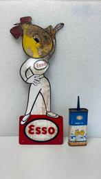 Esso Pin Up reclame bord 1960, Verzamelen, Reclamebord, Gebruikt, Ophalen of Verzenden