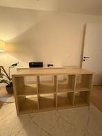 KALLAX Open kast, wit gelazuurd eikeneffect, 77x147 cm, Huis en Inrichting, Kasten | Boekenkasten, Ophalen, Zo goed als nieuw