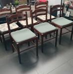 Vintage Scandinavische knopstoelen, Huis en Inrichting, Ophalen, Zo goed als nieuw, Grijs
