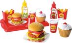 Hamburger Set voor kinderen speelkeuken SNELLE GRATIS LEV, Verzenden, Nieuw, Kunststof, Speelkeuken