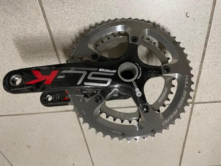 Pedalier FSA SLK Carbone 53/39, Fietsen en Brommers, Fietsonderdelen, Zo goed als nieuw, Racefiets, Crankstel of Pedalen, Ophalen
