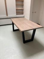 Massieve houten tafels met zware metalen onderstel, 50 tot 100 cm, 150 tot 200 cm, Zo goed als nieuw, Eikenhout