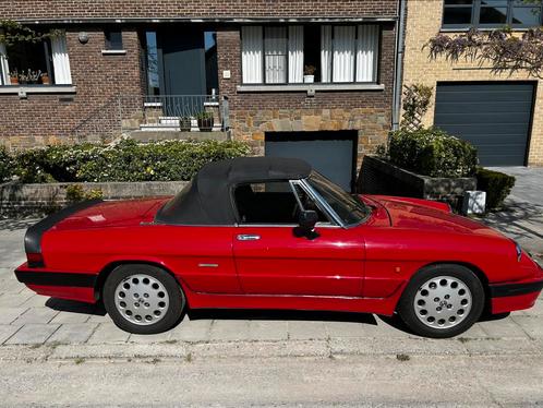 Oldtimer super wagen, geldig gekeurd tot 2027, Auto's, Alfa Romeo, Particulier, Spider, Lederen bekleding, Metaalkleur, Open dak