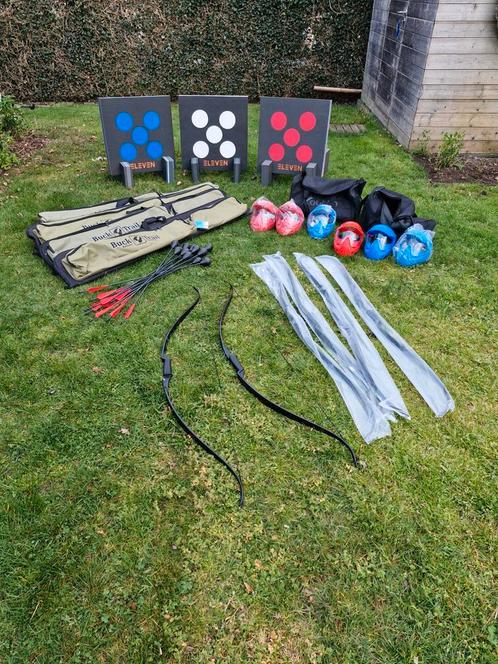 Set Archery tag boogschieten, Sport en Fitness, Handboogschieten, Gebruikt, Pijlen, Ophalen