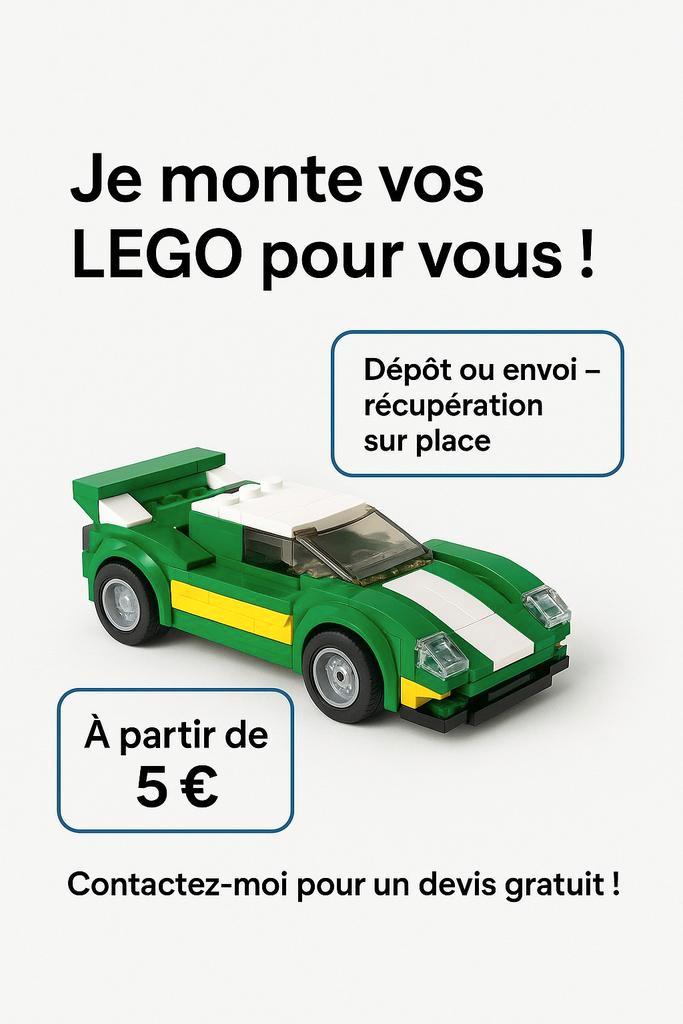"Montage LEGO – Service local et rapide", Auto diversen, Handleidingen en Instructieboekjes, Ophalen