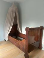 Vintage bed, Huis en Inrichting, Slaapkamer | Bedden, Ophalen, 90 cm, Eenpersoons, Bruin