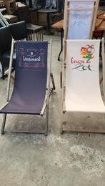 2x stuks strandstoelen Lindemans strand tuin terras  cafe., Ophalen of Verzenden, Zo goed als nieuw
