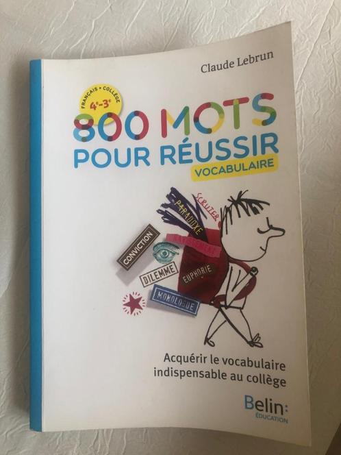 Livre 800 mots pour réussir, Livres, Langue | Français, Utilisé, Non-fiction, Enlèvement ou Envoi