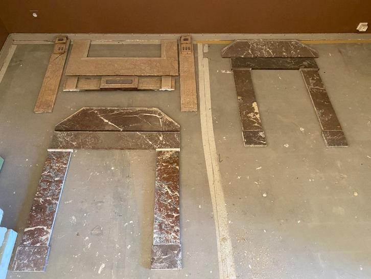 Haarden in marmer, Huis en Inrichting, Haarden, Gebruikt, Overige soorten, Ophalen