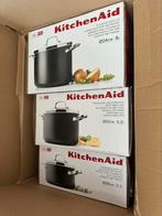 KitchenAid neuf casseroles,poêle Wok,sauteuse,etc,etc en lot, Keramische plaat, Nieuw, Pannenset