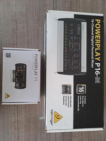 In-Ear (P1) & Persoonlijke mixer (P16-M) (Behringer) beschikbaar voor biedingen