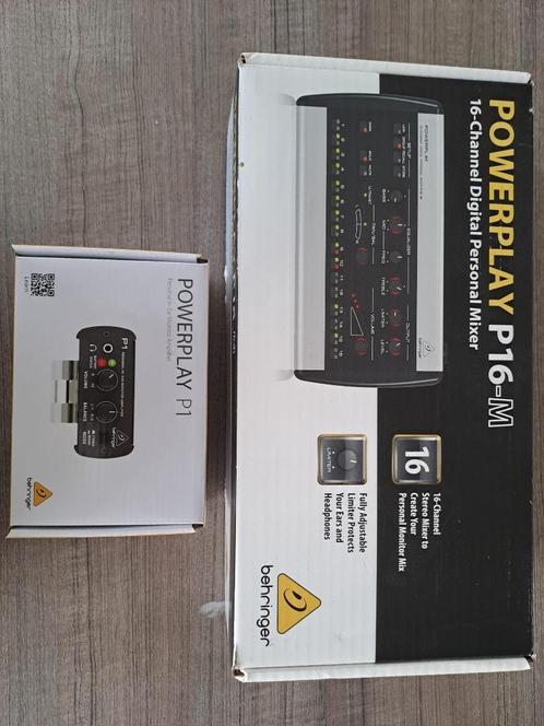In-Ear (P1) & Persoonlijke mixer (P16-M) (Behringer), Muziek en Instrumenten, Versterkers | Keyboard, Monitor en PA, Zo goed als nieuw