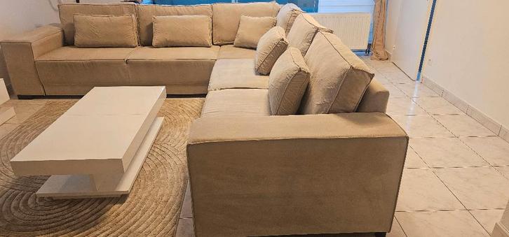 Hoeksalon, Maison & Meubles, Canapés | Sofas & Chaises Longues, Neuf, Autres dimensions, 300 cm ou plus, 150 cm ou plus, Tissus