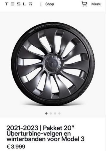 Tesla model 3 performance Überturbine 20 inch velgen beschikbaar voor biedingen