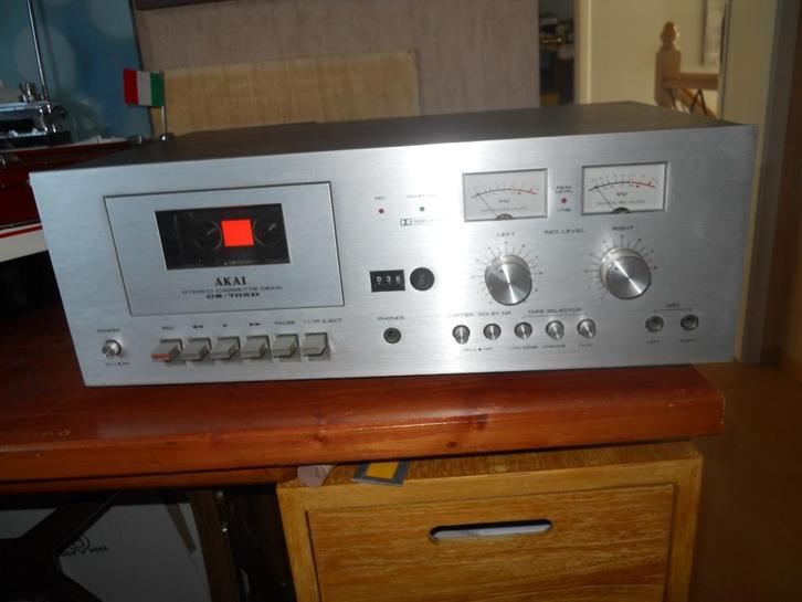 Cassettedeck, Audio, Tv en Foto, Cassettedecks, Enkel, Akai, Auto-reverse, Tiptoetsen, High speed dubbing, Ophalen
