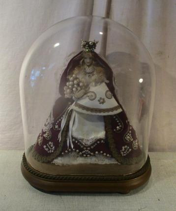 Belle statue - Marie et Jésus - Cloche en verre - 32x21x40, Enlèvement ou Envoi