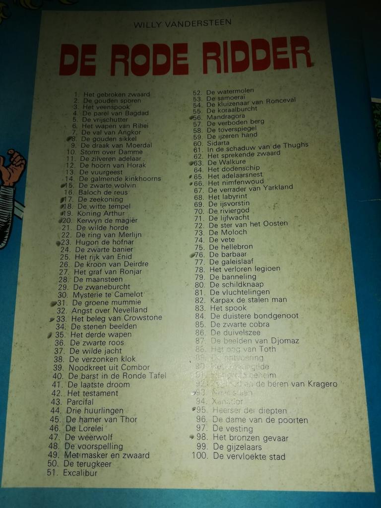 Lot rode ridder, Ophalen of Verzenden, Gelezen