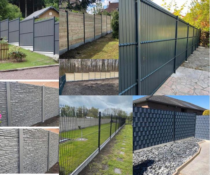 Installatie en levering van alle soorten omheiningen, Tuin en Terras, Tuinhekken en Hekwerk, Zo goed als nieuw, Hout, Ophalen