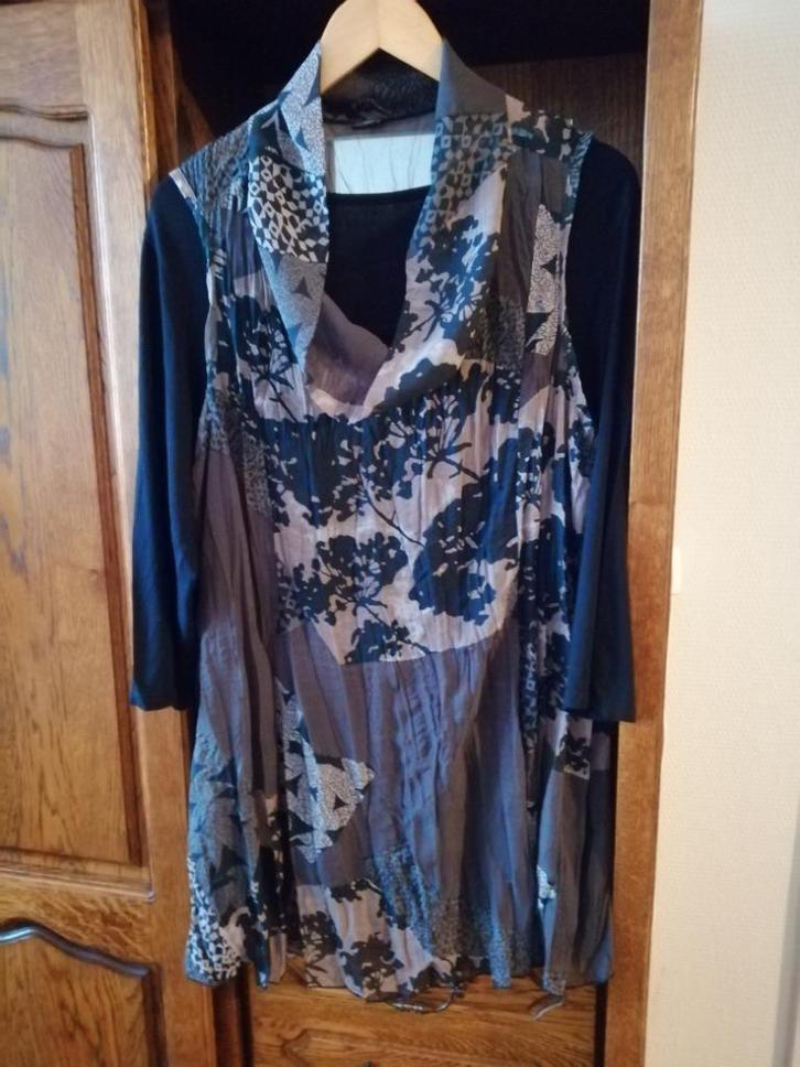 Ensemble tunique et long tshirt T 44/46, Kleding | Dames, T-shirts, Gedragen, Zwart, Zonder mouw, Ophalen