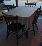 tafel met 4 stoelen., Huis en Inrichting, Tafels | Eettafels, Gebruikt, Vier personen, Overige houtsoorten, Ophalen