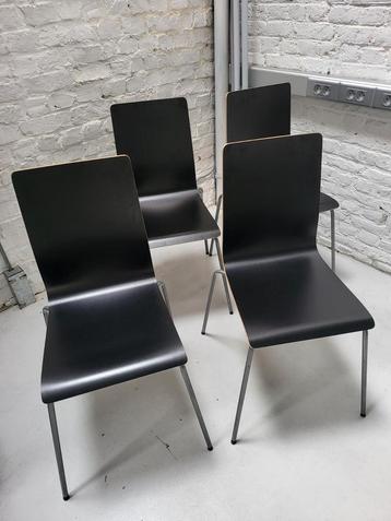 4 zwarte stoelen IKEA - 100€ voor 4 stuks