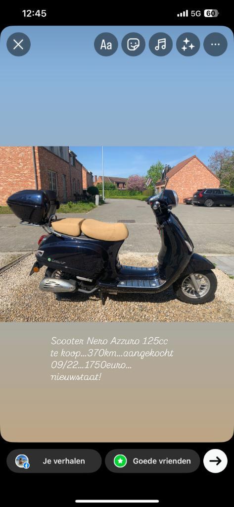 Neco scooter 125 cc in nieuwstaat., Fietsen en Brommers, Scooters | Overige merken, Zo goed als nieuw, Ophalen