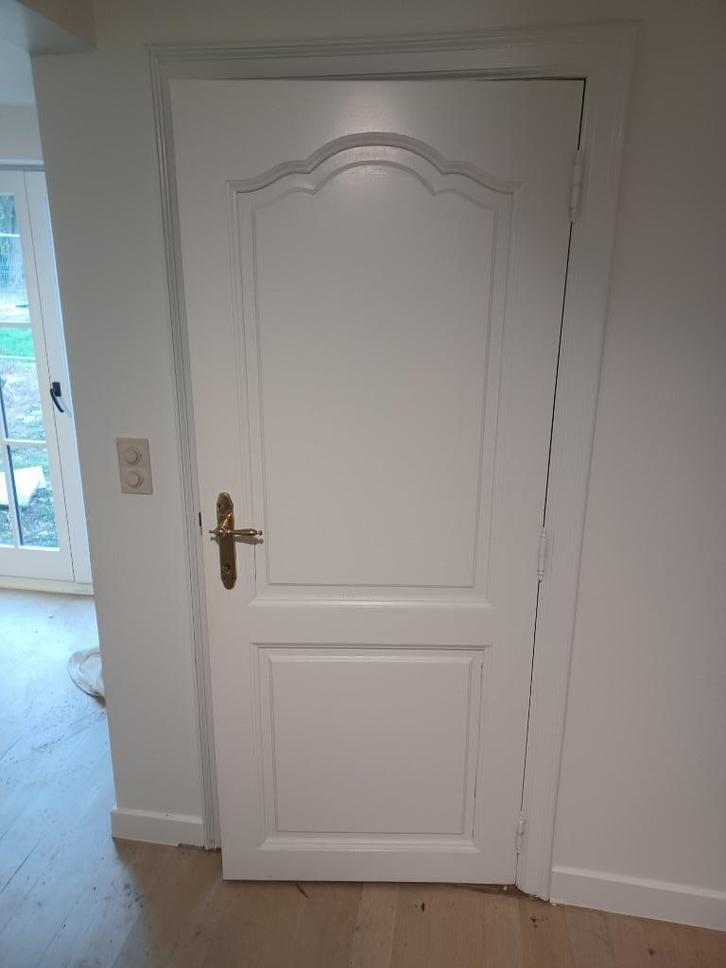 binnendeuren, Doe-het-zelf en Bouw, Deuren en Vliegenramen, Gebruikt, Binnendeur, Minder dan 200 cm, Glas, Hout, Ophalen