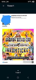 Kampingkitschclub groeps ticket 9 personen, Tickets en Kaartjes, Evenementen en Festivals, Drie personen of meer