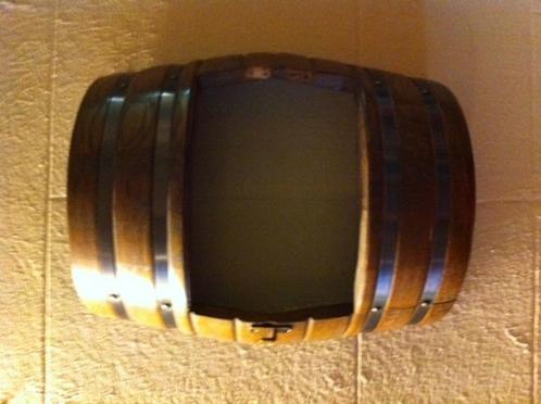 Te koop: 6 Authentiek half wijnvat – geolied & decoratief, Antiek en Kunst, Curiosa en Brocante, Ophalen