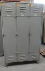 Vintage metalen lockerkast locker halkast kleerkast 3d, Huis en Inrichting, Kasten | Lockerkasten, Gebruikt, Ophalen of Verzenden