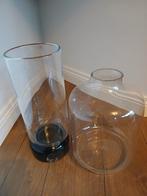 vazen in glas, Huis en Inrichting, Ophalen, Gebruikt, Glas, Minder dan 50 cm