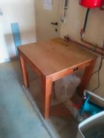 Kleine tuin tafel in hardhout, Jardin & Terrasse, Tables de jardin, Enlèvement, Utilisé, Carré, Bois