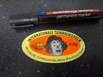 Sticker des journées agricoles de Pipo le clown à Malines, Enlèvement ou Envoi, Comme neuf, Cinéma, Télévision ou Audiovisuel