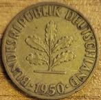 DUITSLAND 5 Pfennig 1950 F STUTTGART KM#107 VF, Duitsland, Ophalen of Verzenden, Losse munt