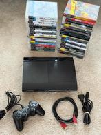 Playstation 3 met controller en kabels, Games en Spelcomputers, Spelcomputers | Sony PlayStation 3, Ophalen, Gebruikt, Super Slim