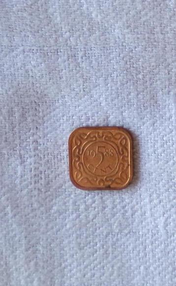 Munt Suriname 5 cent  beschikbaar voor biedingen