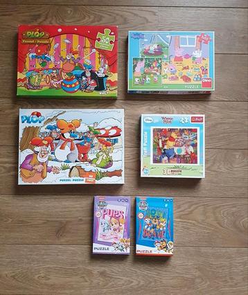 Puzzels (Plop, PeppaPig, Winnie de Pooh, Paw Patrol) beschikbaar voor biedingen
