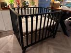 Box TWF Julia Zwart met kleed, Kinderen en Baby's, Babyparken, Ophalen, Gebruikt, Rechthoekig, In hoogte verstelbaar